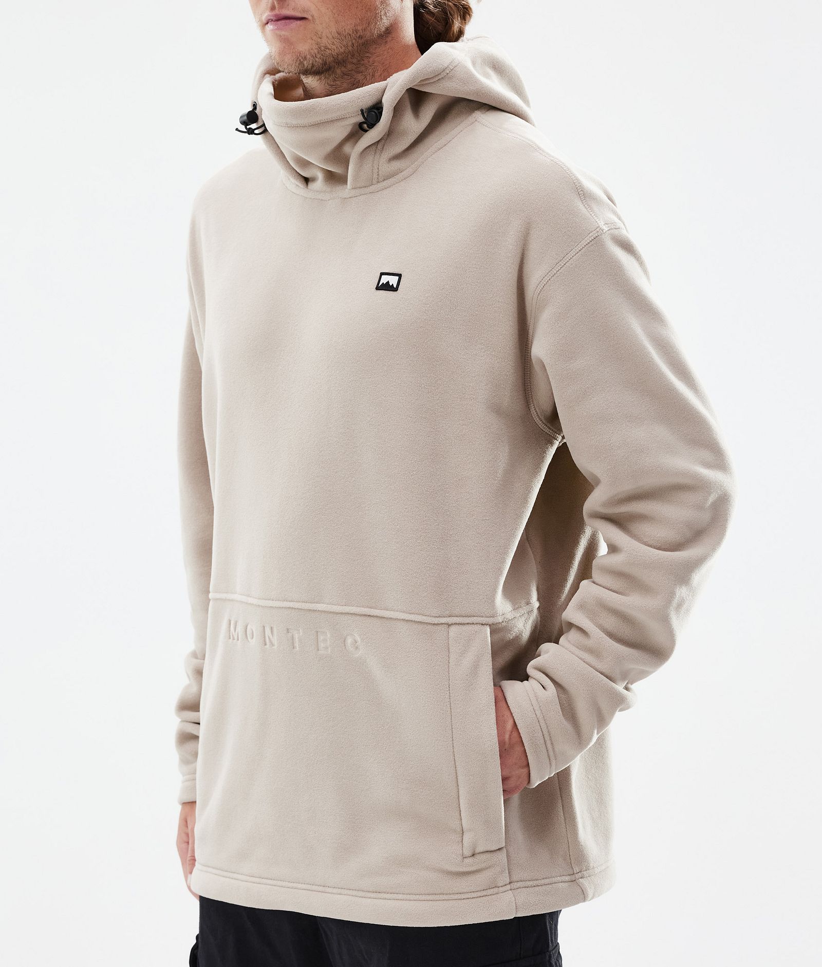 Delta Fleece Hoodie Men Sand, Image 7 of 7