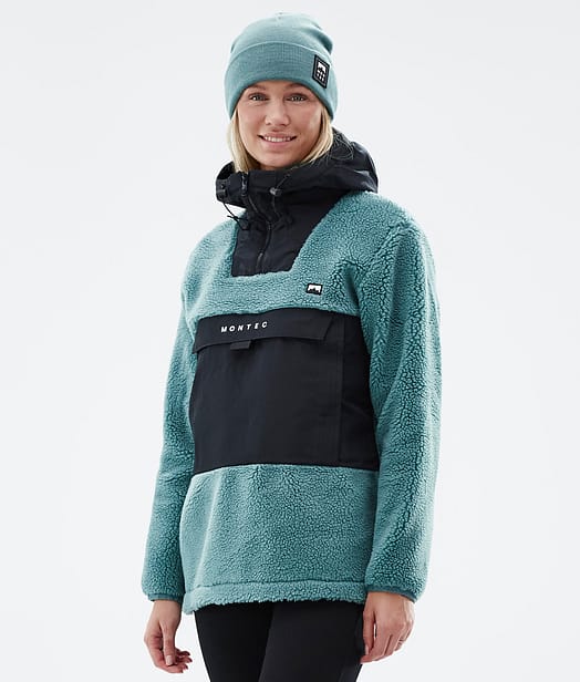 Lima W 22 フリースパーカー レディース Atlantic/Black