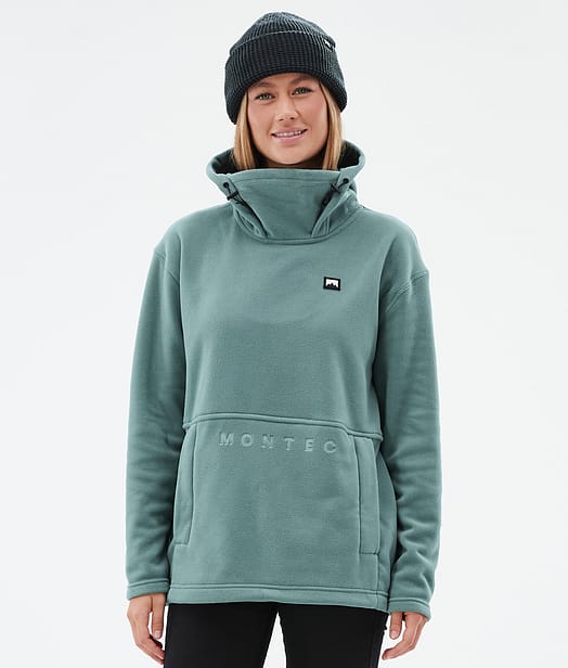 Delta W Fleece Hoodie Women Atlantic