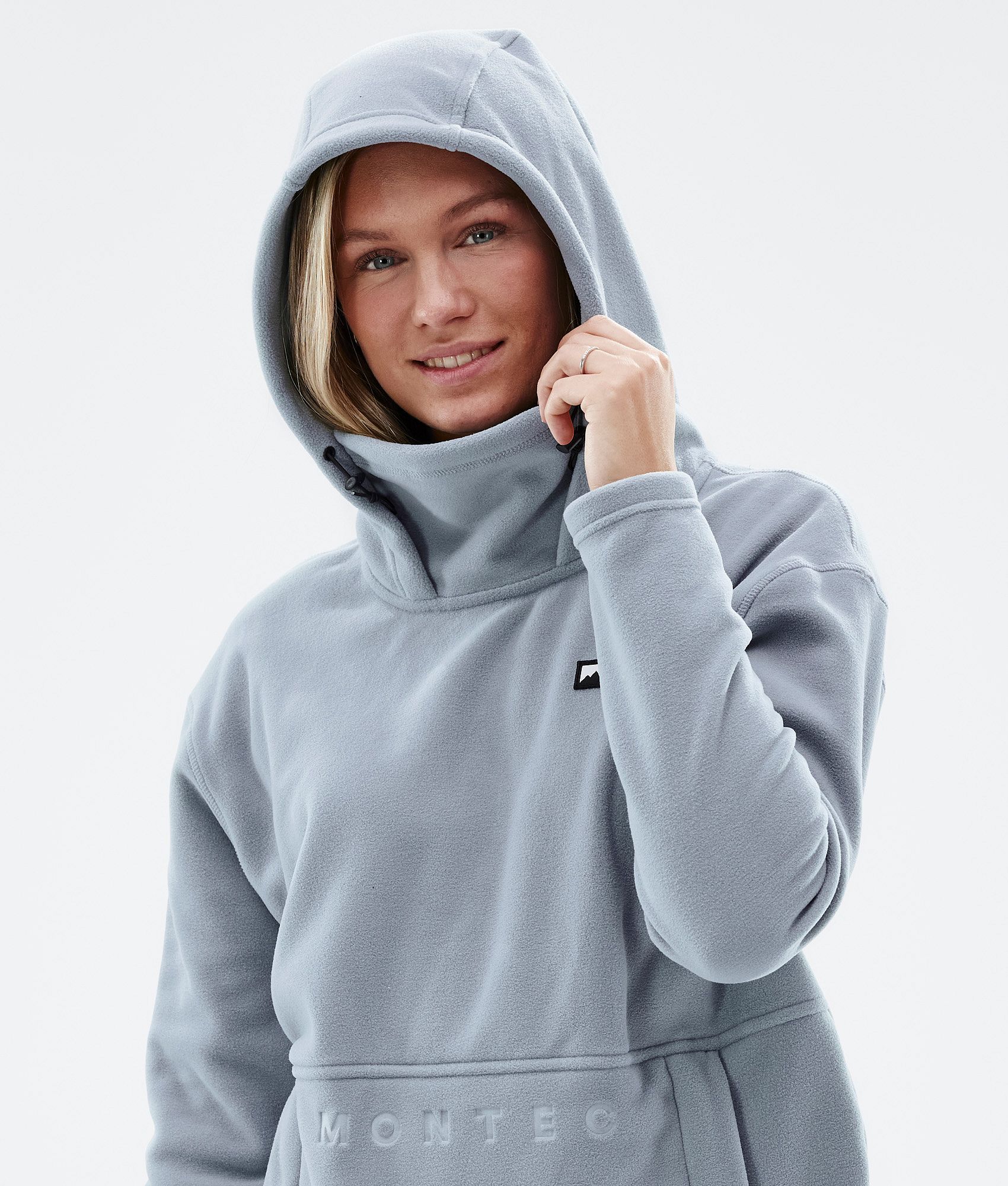 Montec Delta W Women s Fleece Hoodie Soft Blue