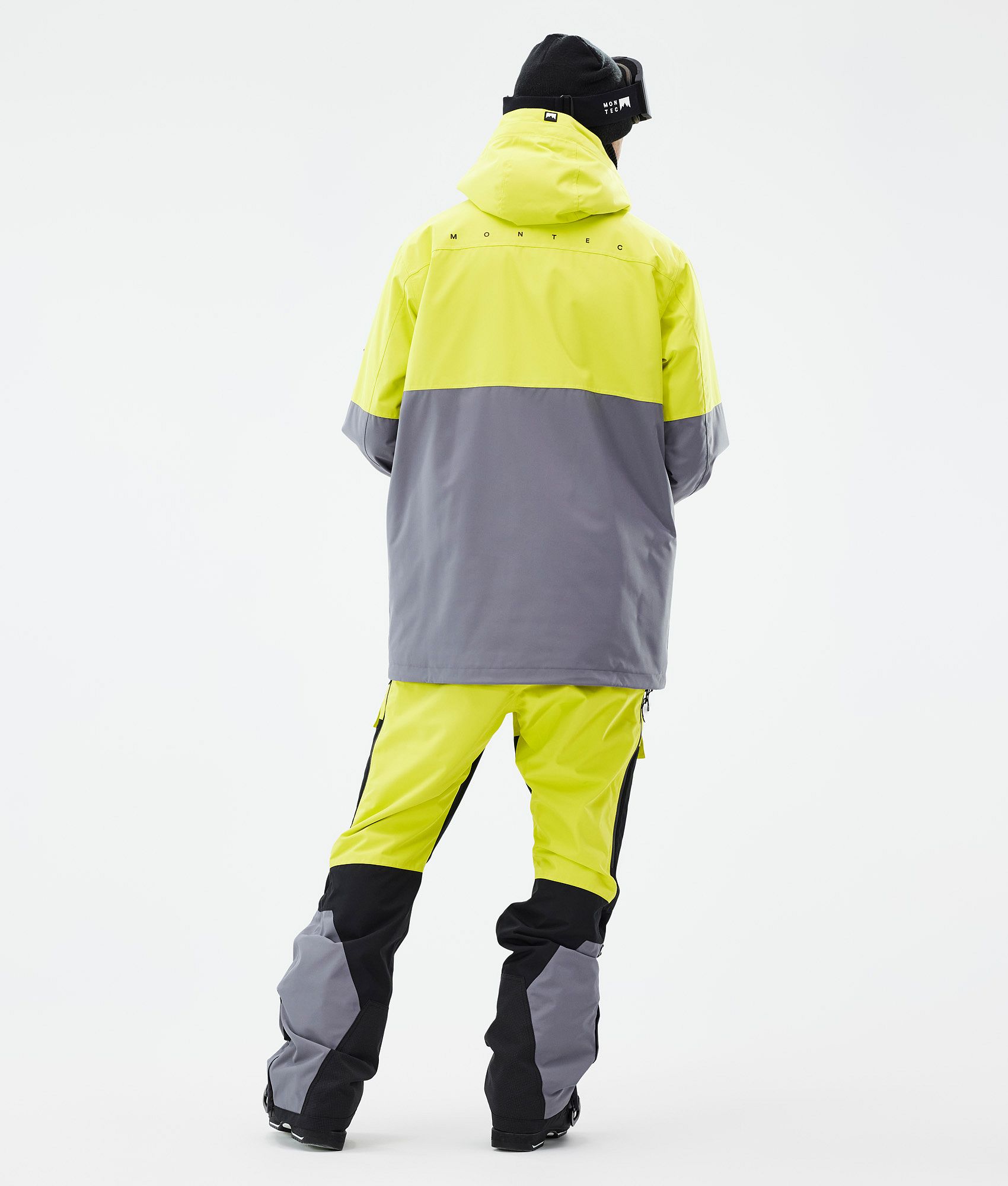 Montec Doom Ski Jacket Men Bright Yellow Black Light Pearl Montecwear