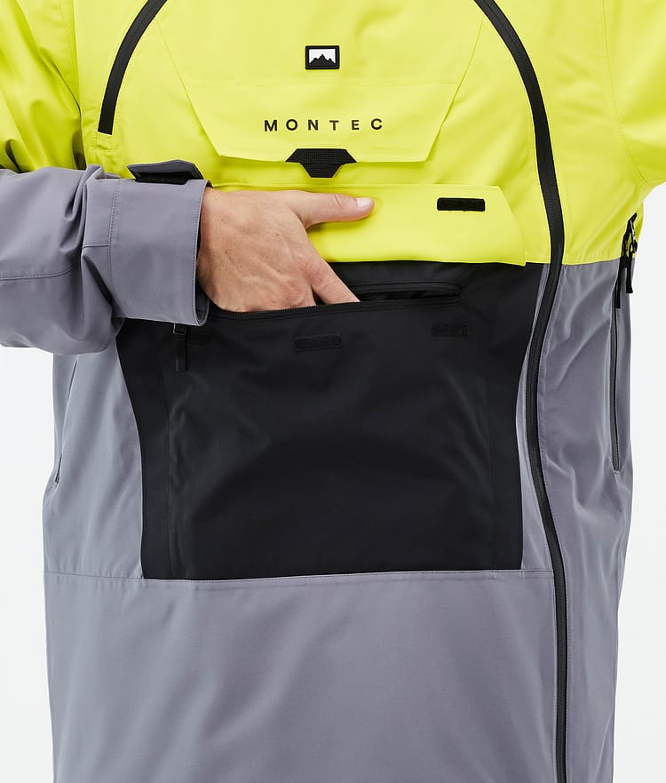 Doom Ski Jacket Men Bright Yellow/Black/Light Pearl, Image 9 of 11