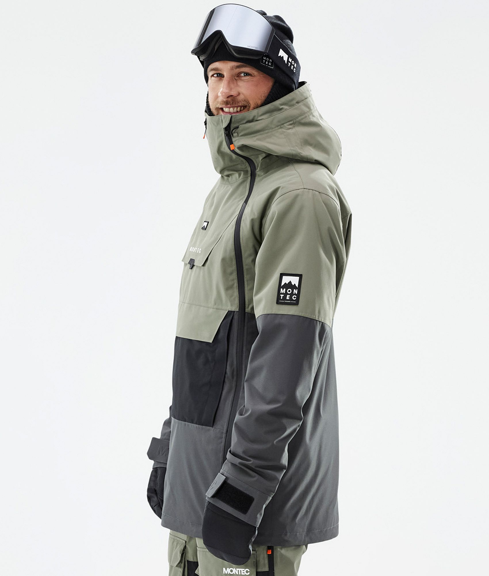 Montec Doom Men's Snowboard Jacket Greenish/Black/Phantom