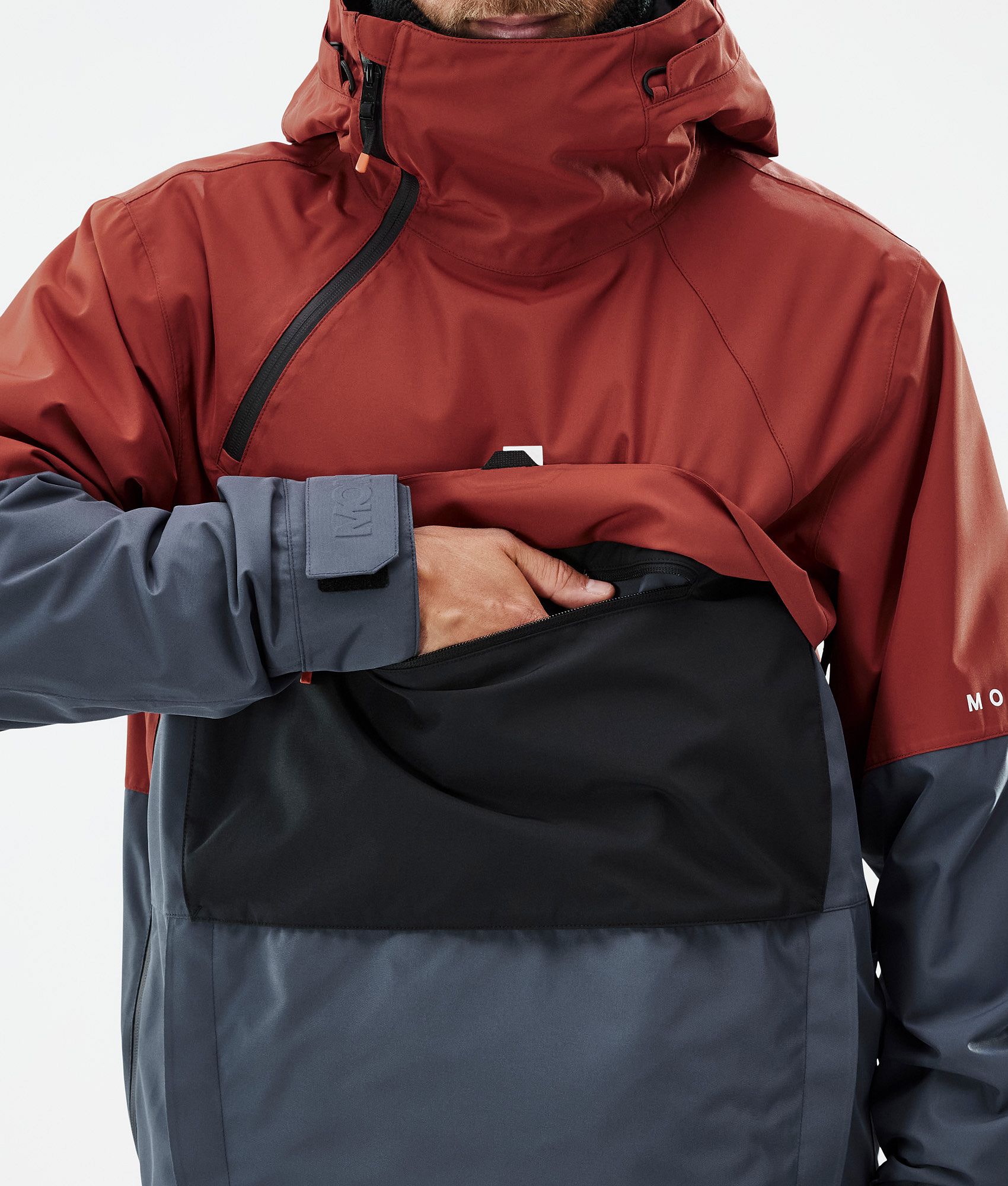 Rust on sale anorak jacket