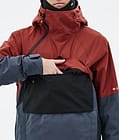 Dune Snowboard Jacket Men Rust/Black/Metal Blue, Image 9 of 9