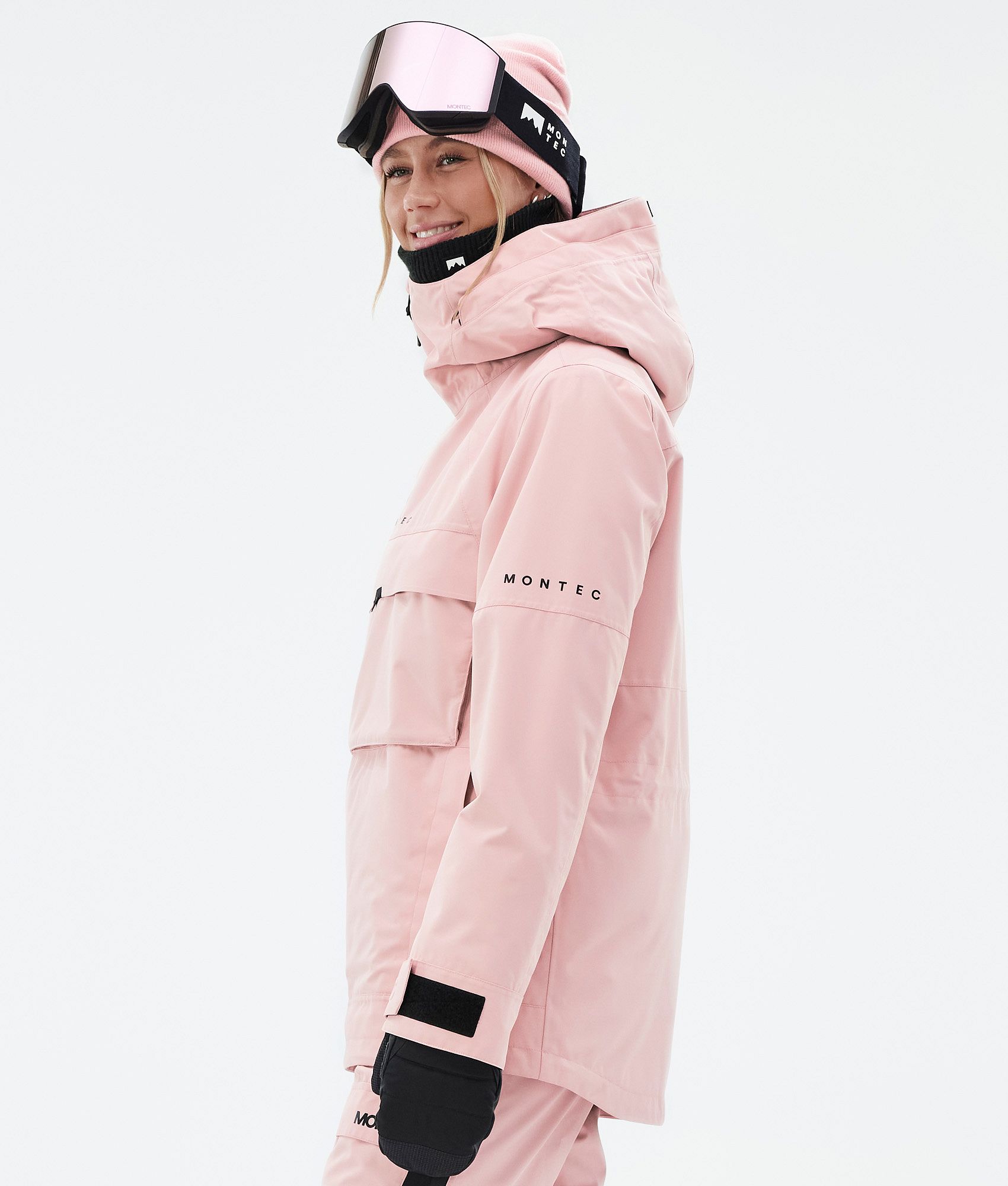 Light pink 2025 womens ski jacket