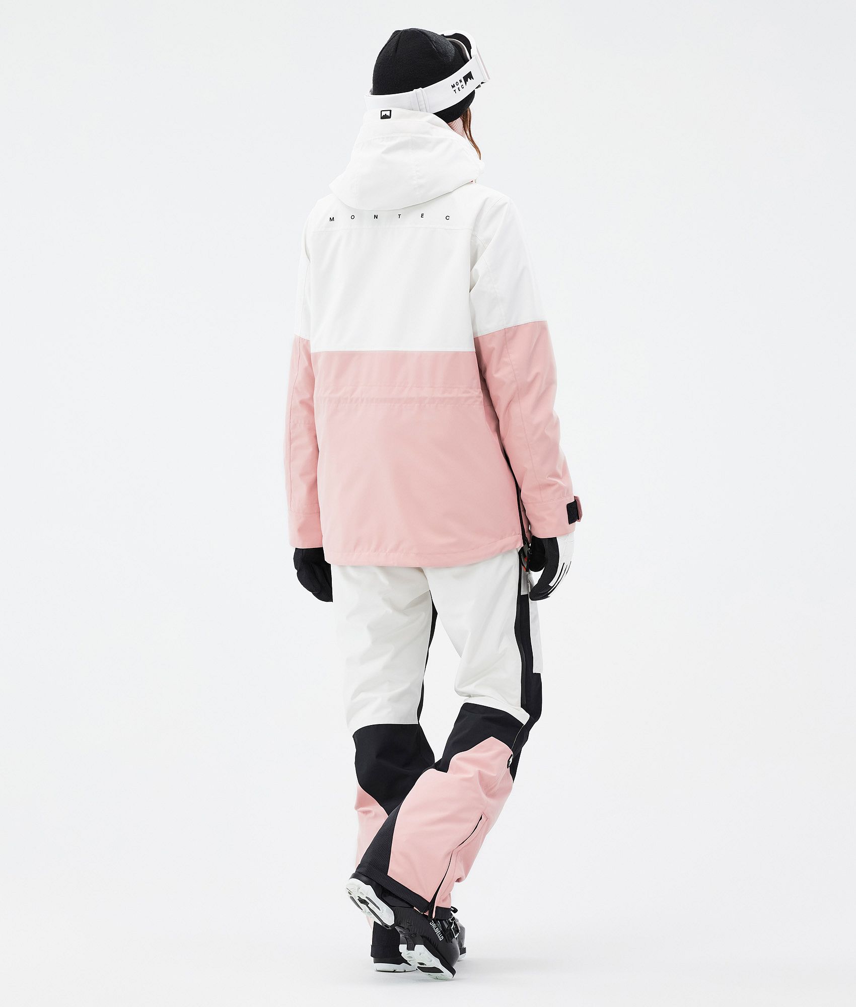 Pink and best sale white ski jacket