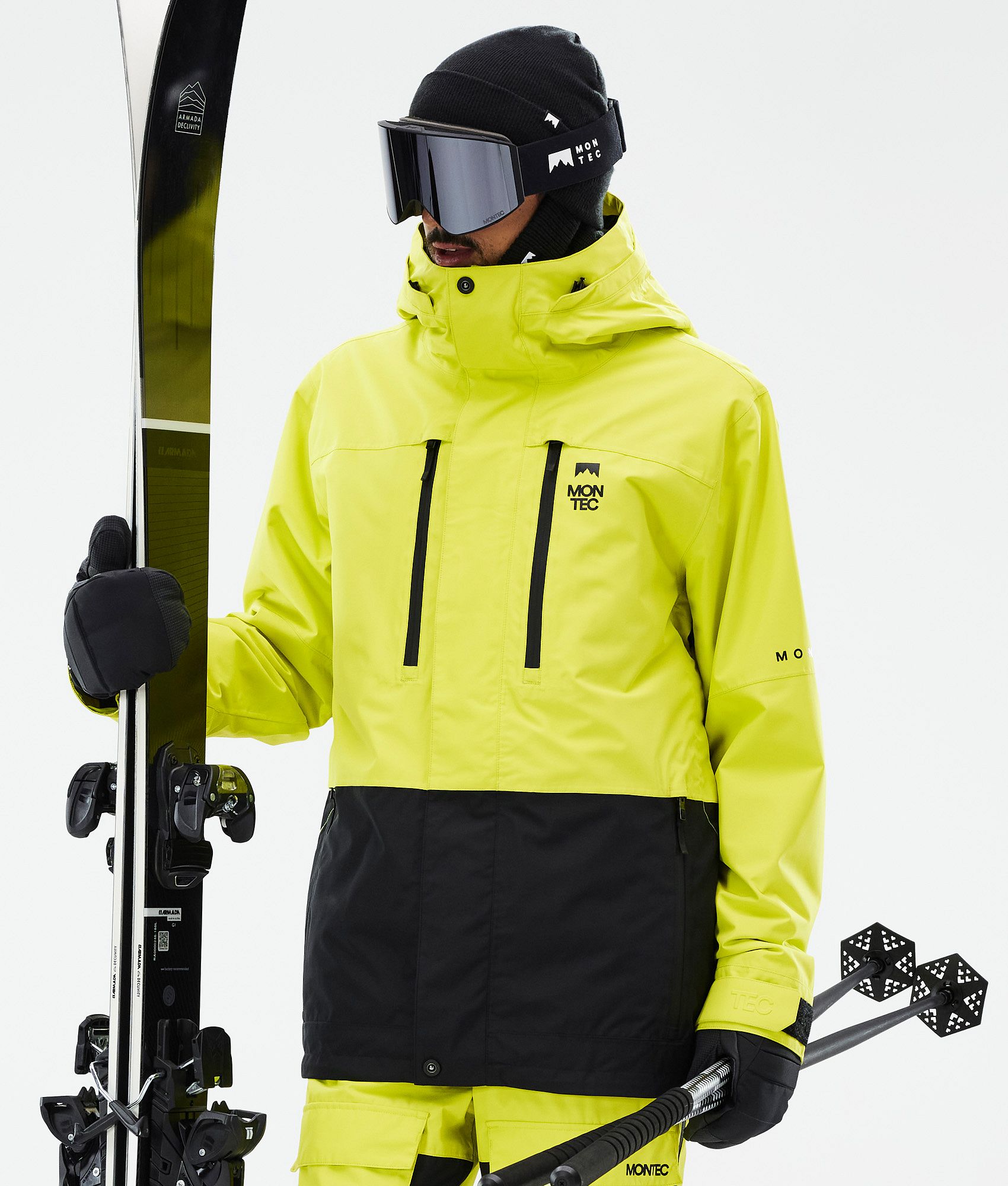 Montec Fawk Veste de Ski Homme Bright Yellow Black