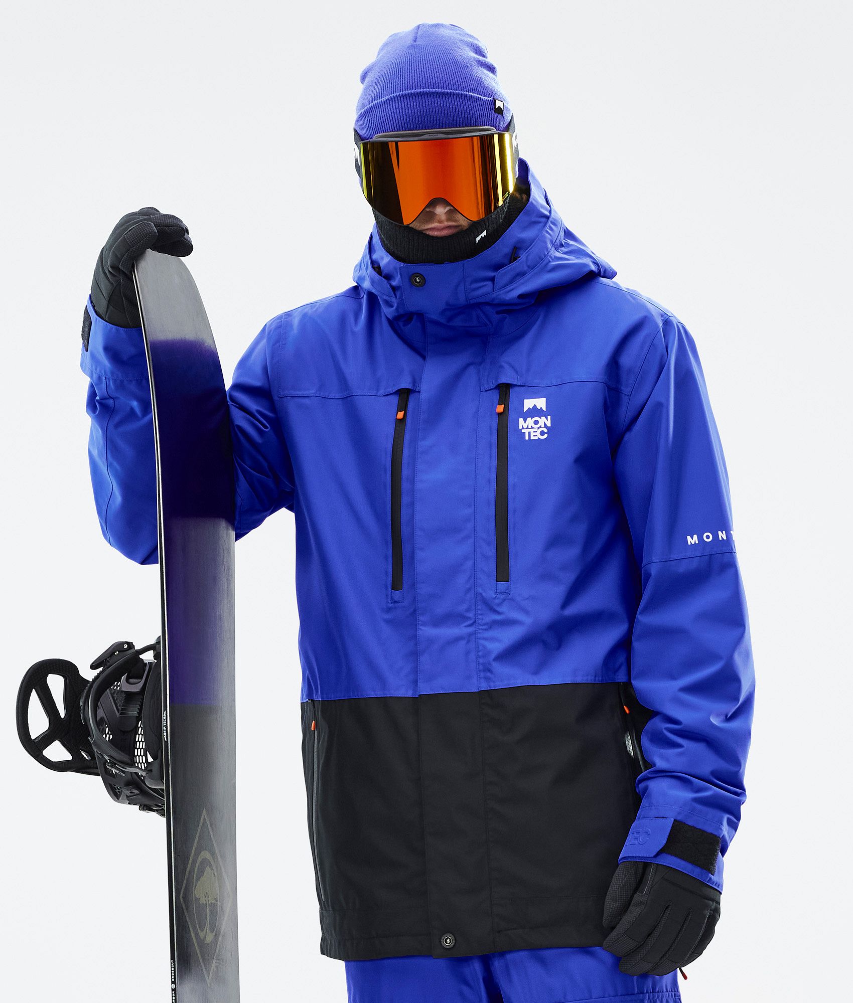 Montec Fawk Snowboard Jacket Men Cobalt Blue Black Montecwear