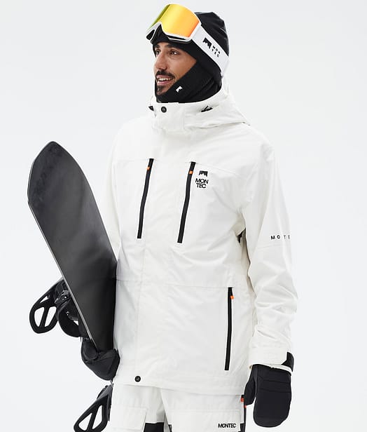 Fawk Snowboardjakke Herre Old White