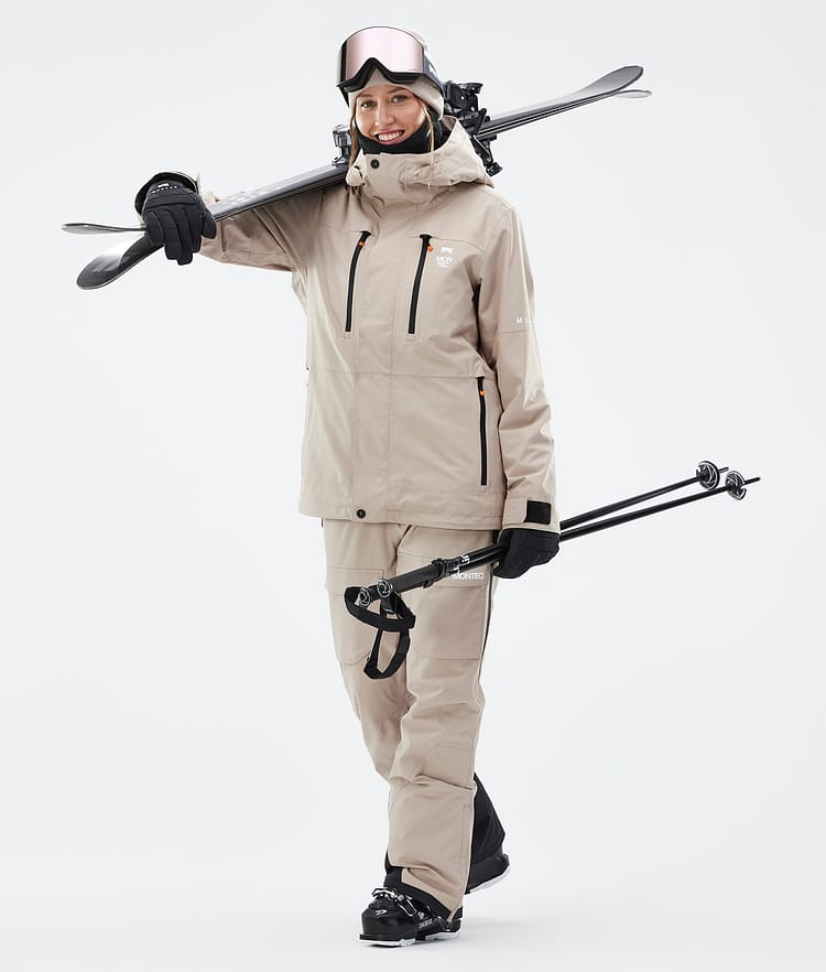 Fawk W Ski Jacket Women Sand, Image 3 of 10