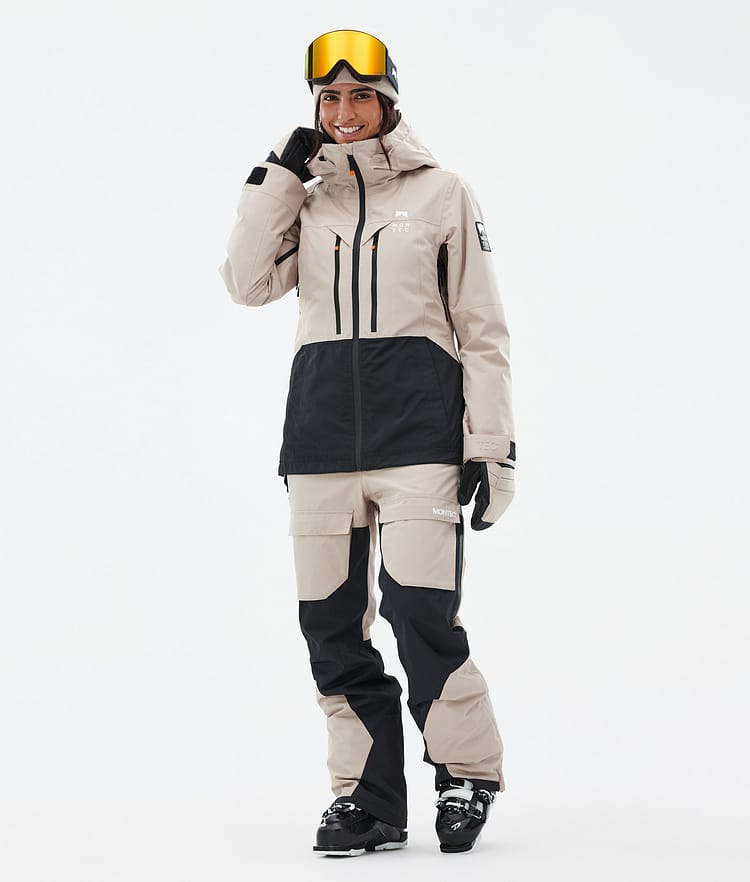 Moss W Ski jas Dames Sand/Black, Afbeelding 2 van 9