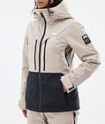 Moss W Manteau Ski Femme Sand/Black, Image 7 sur 9