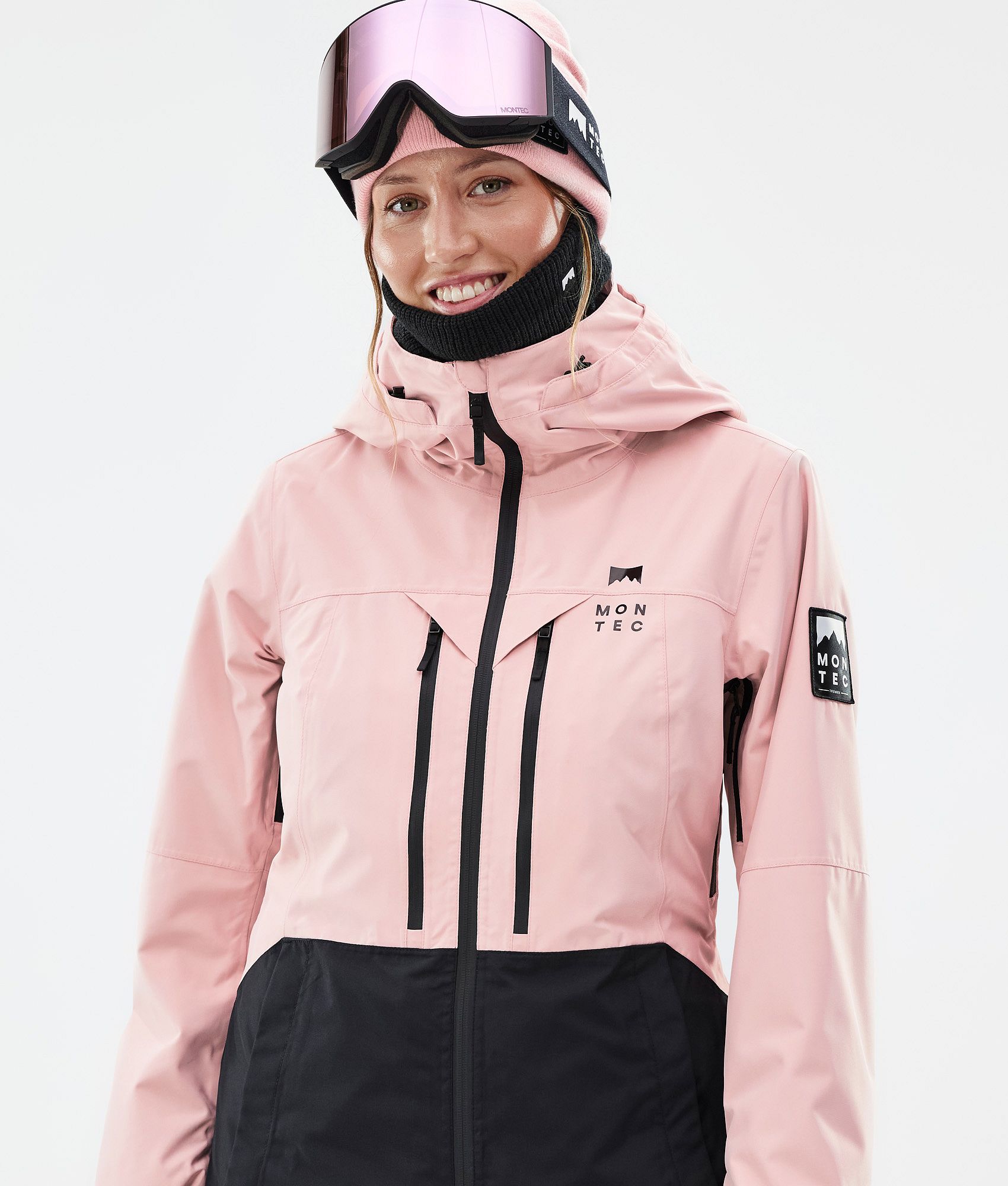 Pink and hot sale black windbreaker