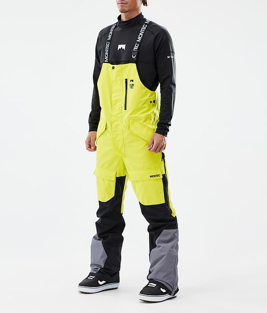 Fawk スノボ パンツ メンズ Bright Yellow/Black/Light Pearl