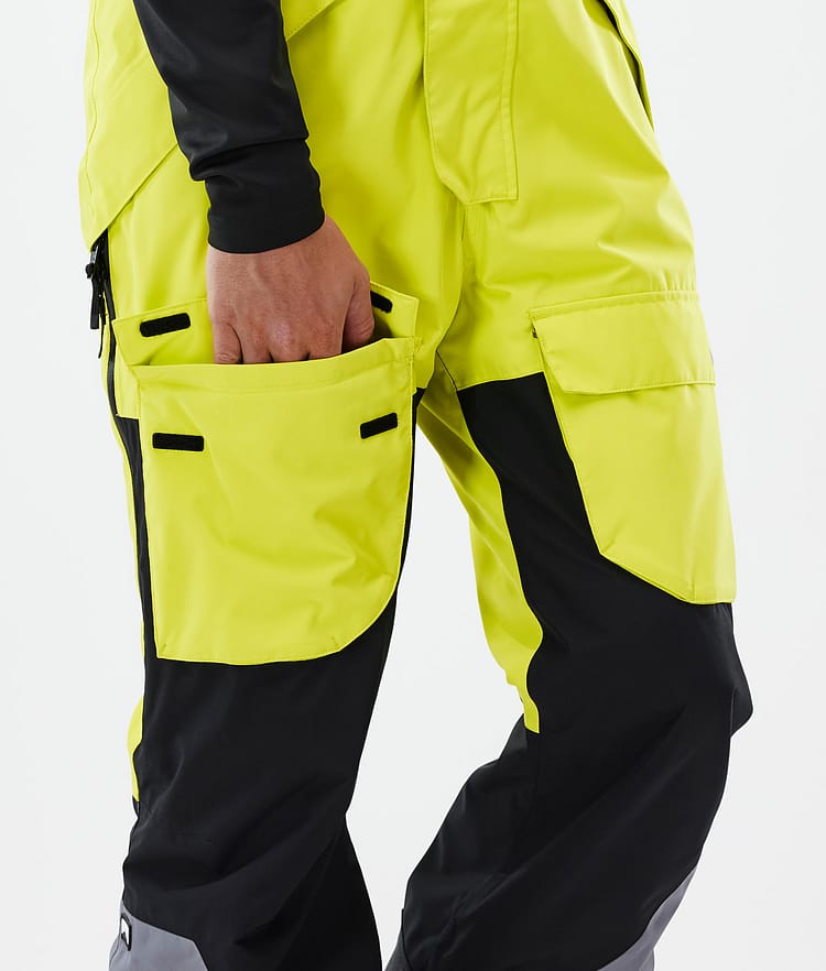 Montec Fawk Ski Pants Men Bright Yellow/Black/Light Pearl