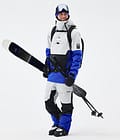Fawk Ski Pants Men Light Grey/Black/Cobalt Blue, Image 2 of 7