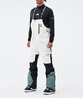 Fawk Pantalon de Snowboard Homme Old White/Black/Atlantic, Image 1 sur 7