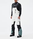 Fawk Ski Pants Men Old White/Black/Atlantic