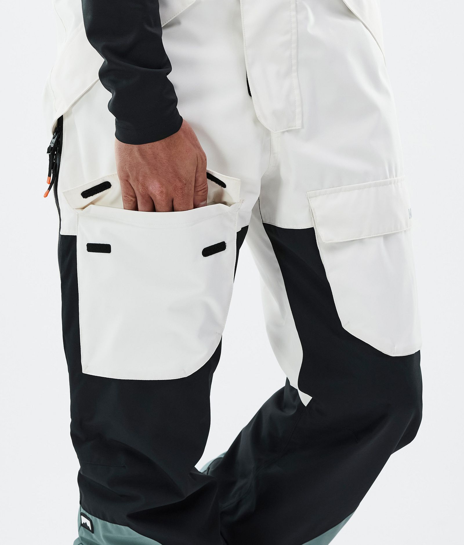 Fawk Ski Pants Men Old White/Black/Atlantic, Image 7 of 7