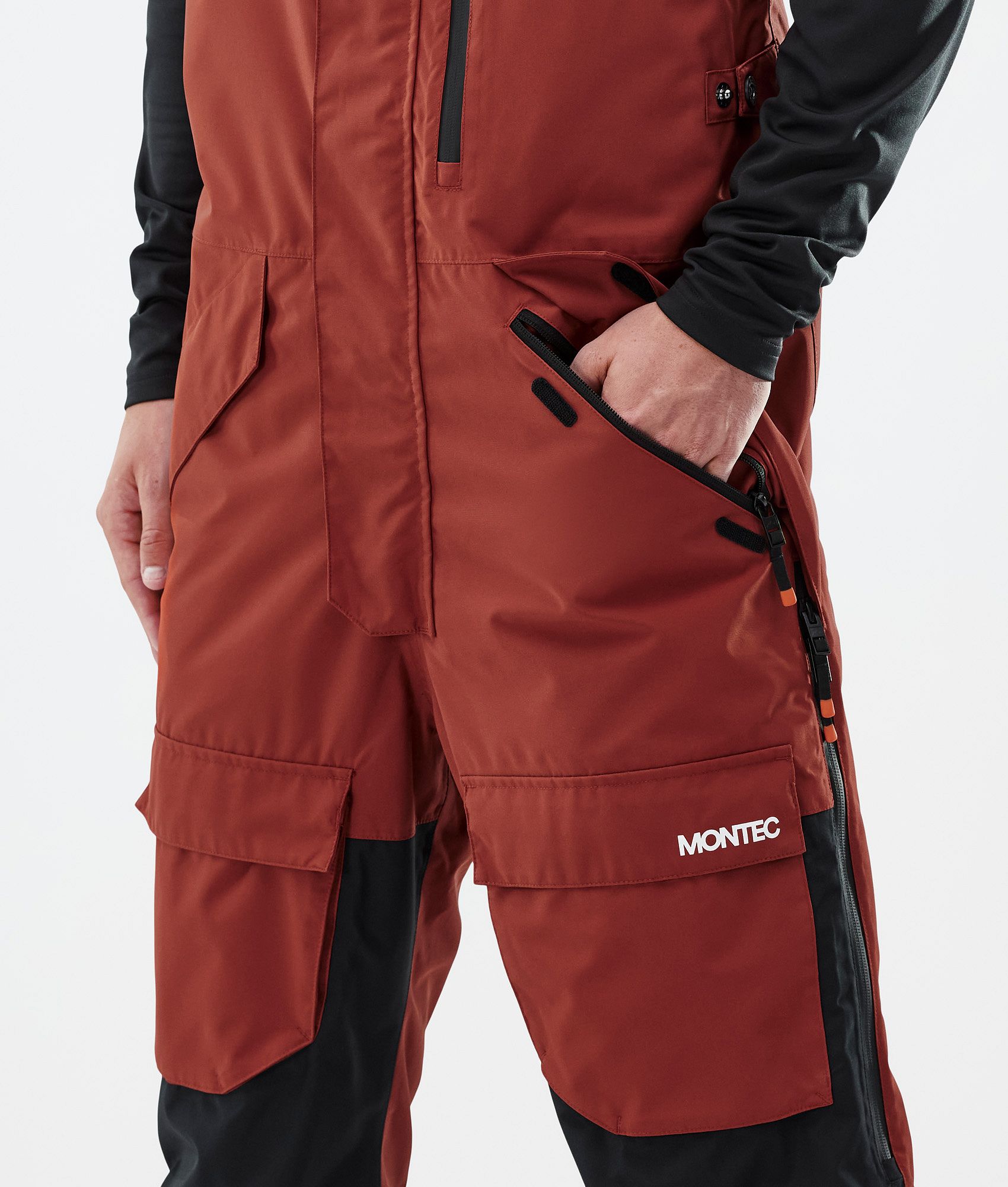 Montec Fawk Ski Pants Men Rust/Black/Metal Blue | Montecwear UK