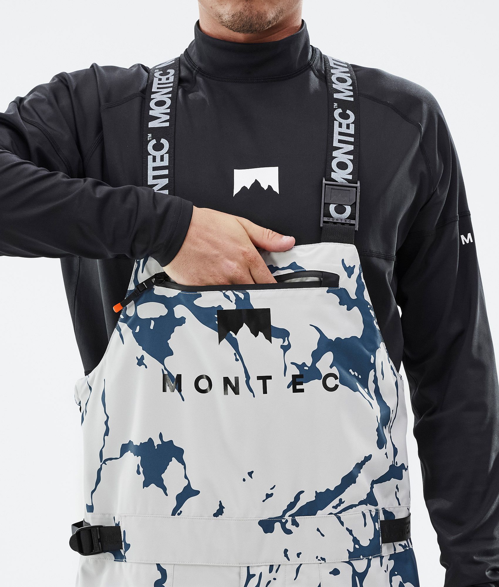 Montec Arch Snowboard Pants Men Ice/Black | Montecwear.com