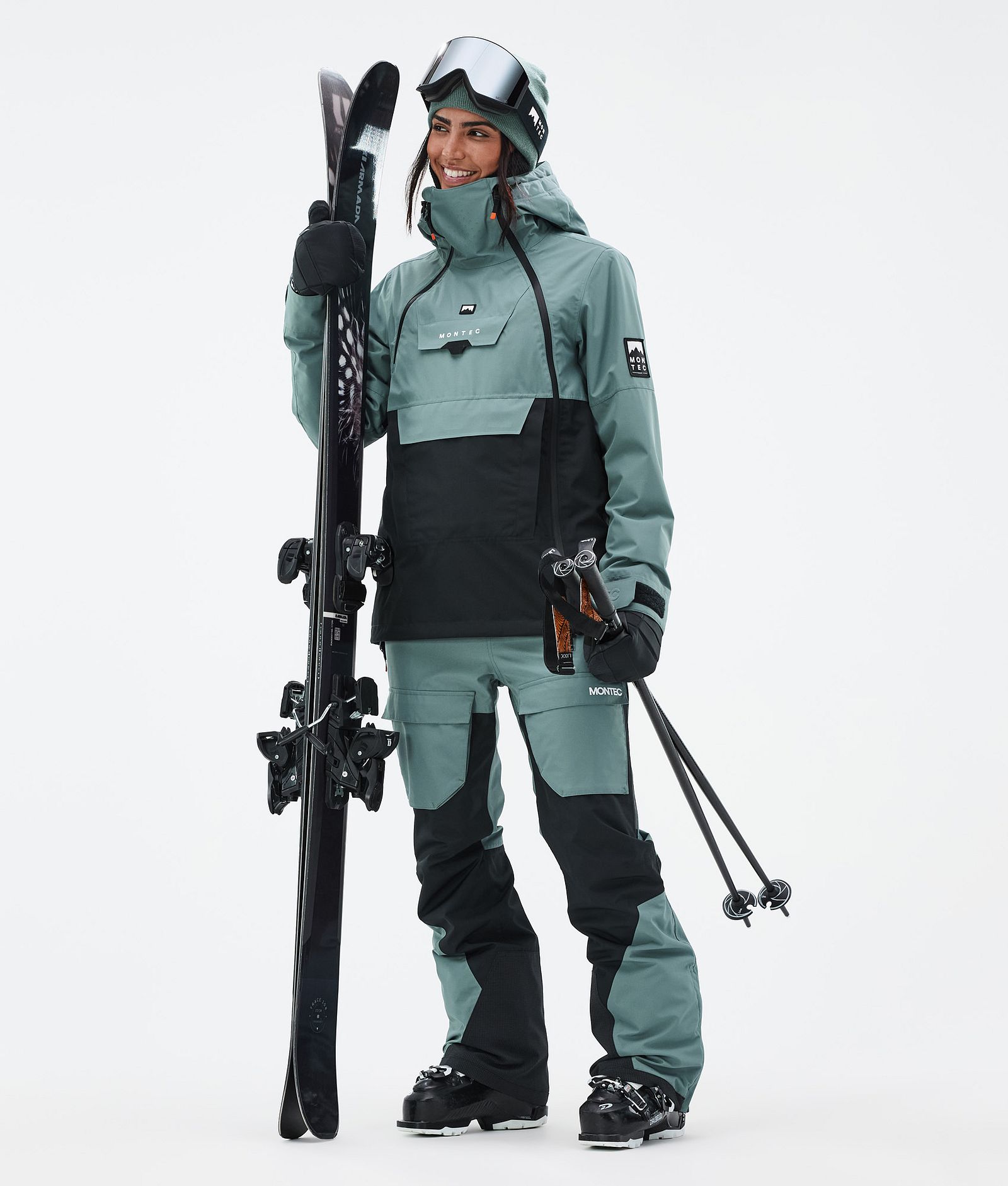 Doom W Manteau Ski Femme Atlantic/Black, Image 3 sur 11