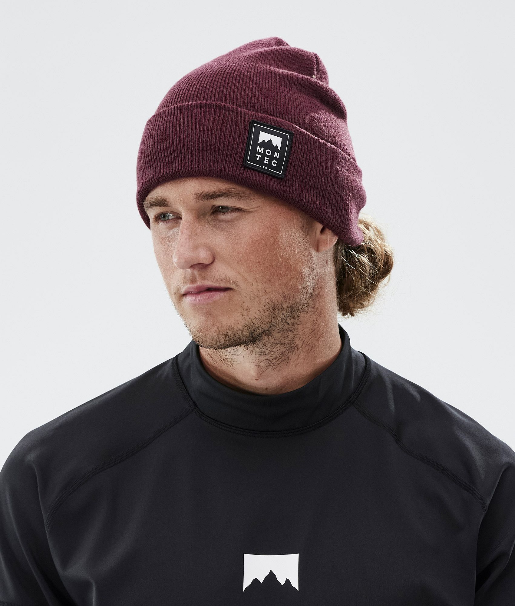 Men's burgundy deals beanie hat