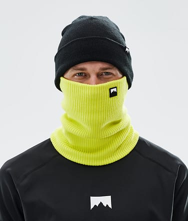 Classic Knitted Facemask Bright Yellow