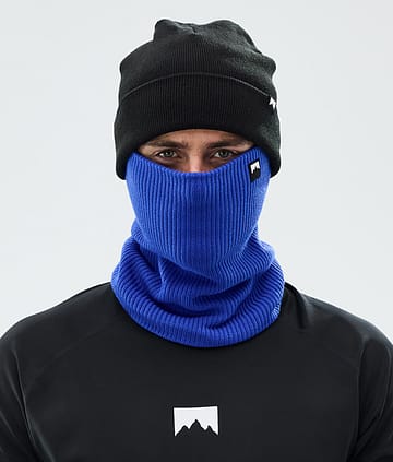 Classic Knitted Facemask Cobalt Blue