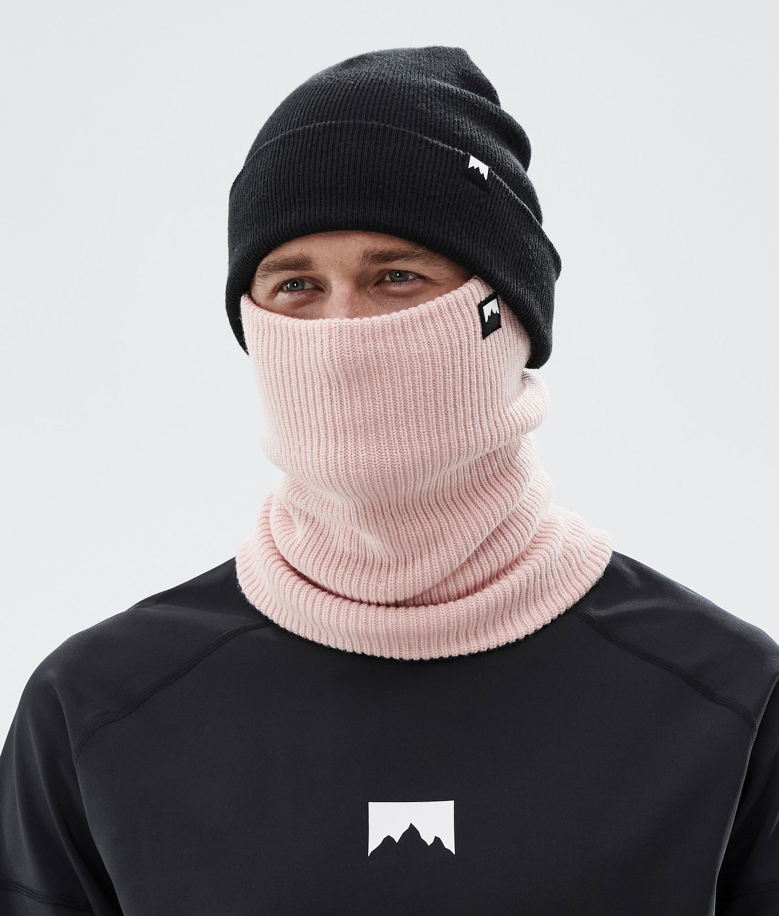 Classic Knitted Ansiktsmasker Soft Pink, Bilde 2 av 3