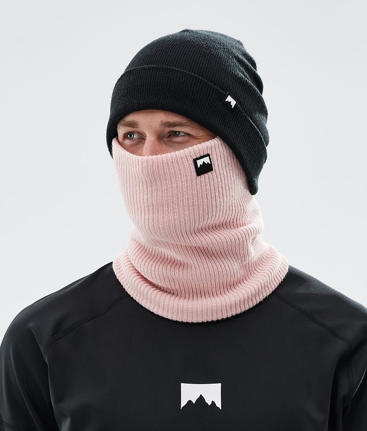 Classic Knitted Facemask Soft Pink, Image 2 of 3