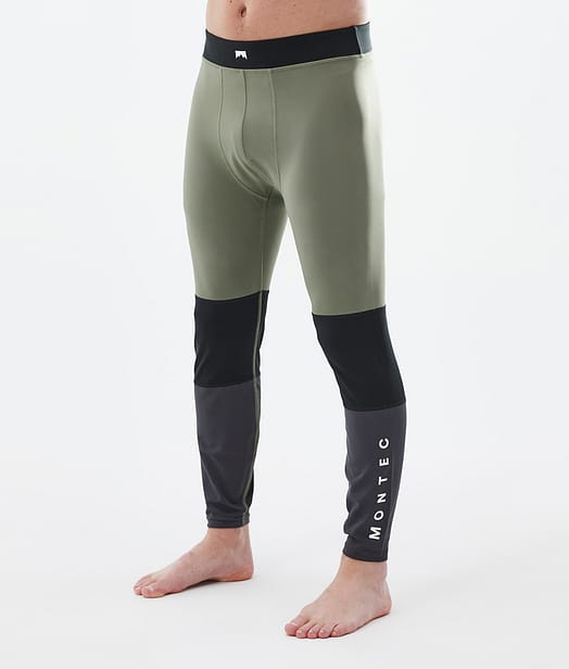 Alpha ベースレイヤーパンツ メンズ Greenish/Black/Phantom