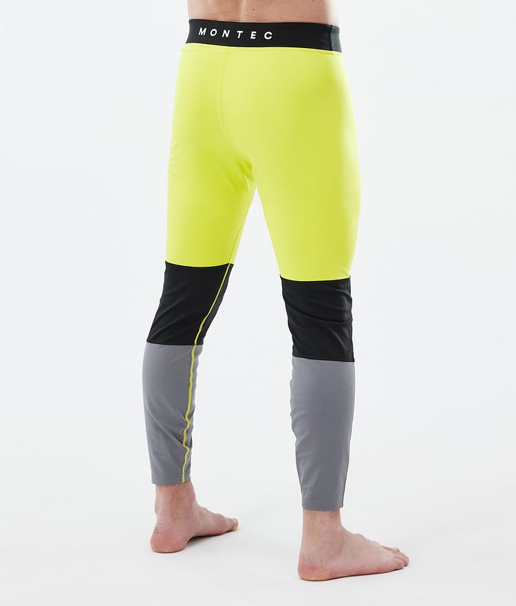 Alpha Pantalon thermique Homme Bright Yellow/Black/Light Pearl, Image 2 sur 7