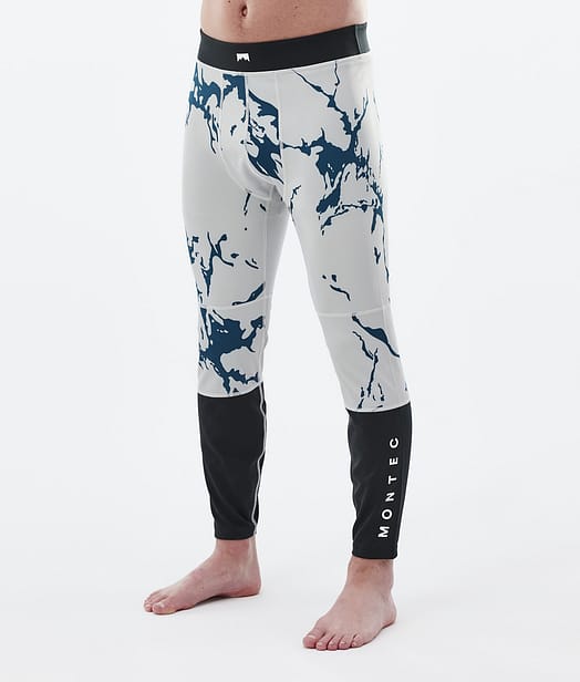 Alpha Legginsy Termoaktywne Mężczyźni Ice/Black