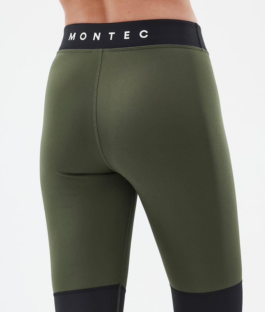 Montec Alpha W Base Layer Pant Women Light Grey/Black/Metal Blue