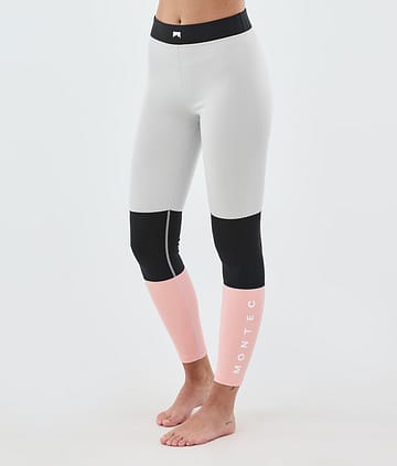 Montec Alpha W Base Layer Pant Women Light Grey/Black/Soft Pink