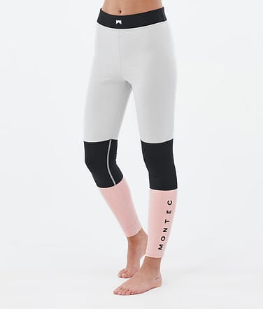 Alpha W Base Layer Pant Women Light Grey/Black/Soft Pink