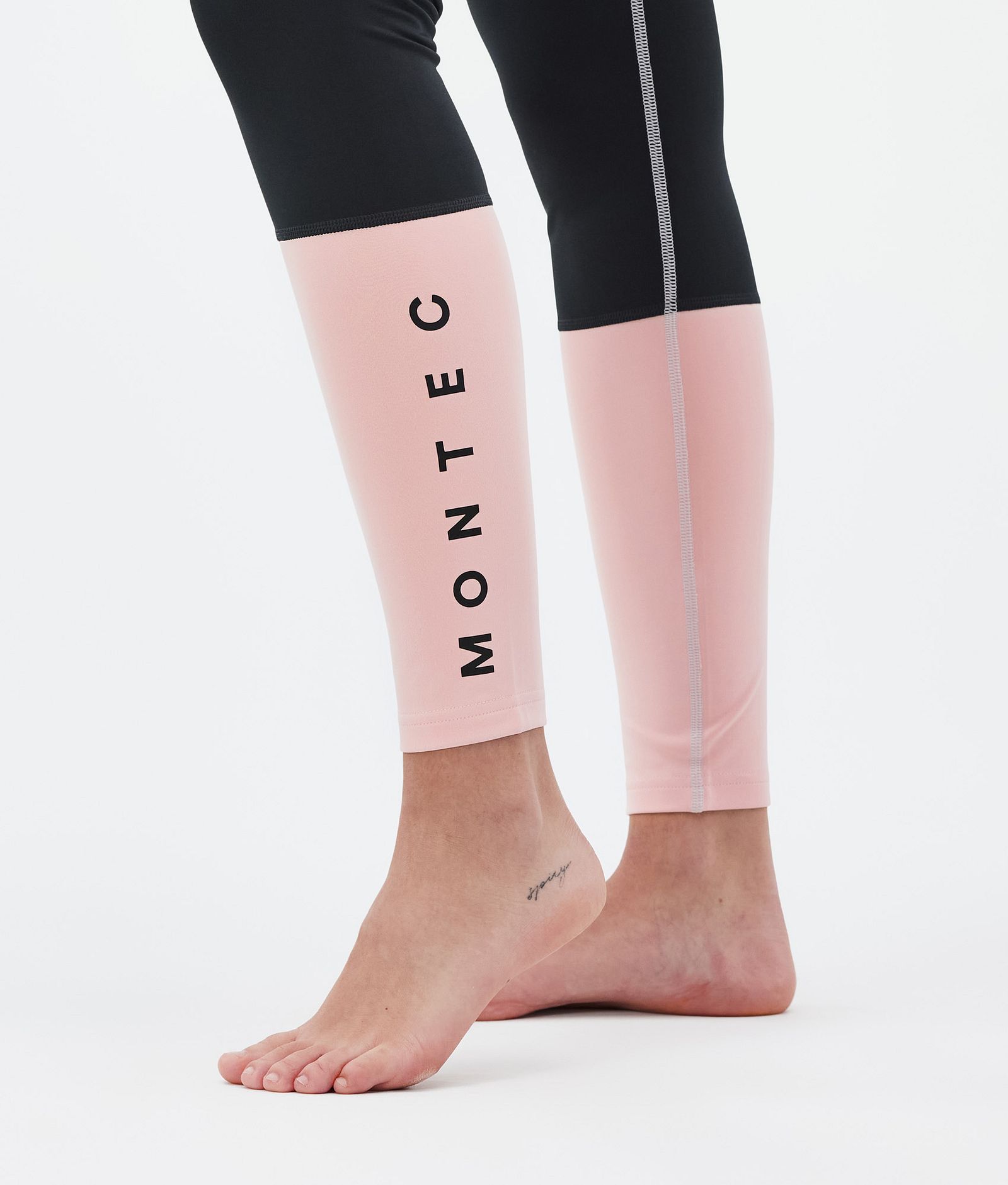 Alpha W Baselayer tights Dame Light Grey/Black/Soft Pink, Billede 7 af 7