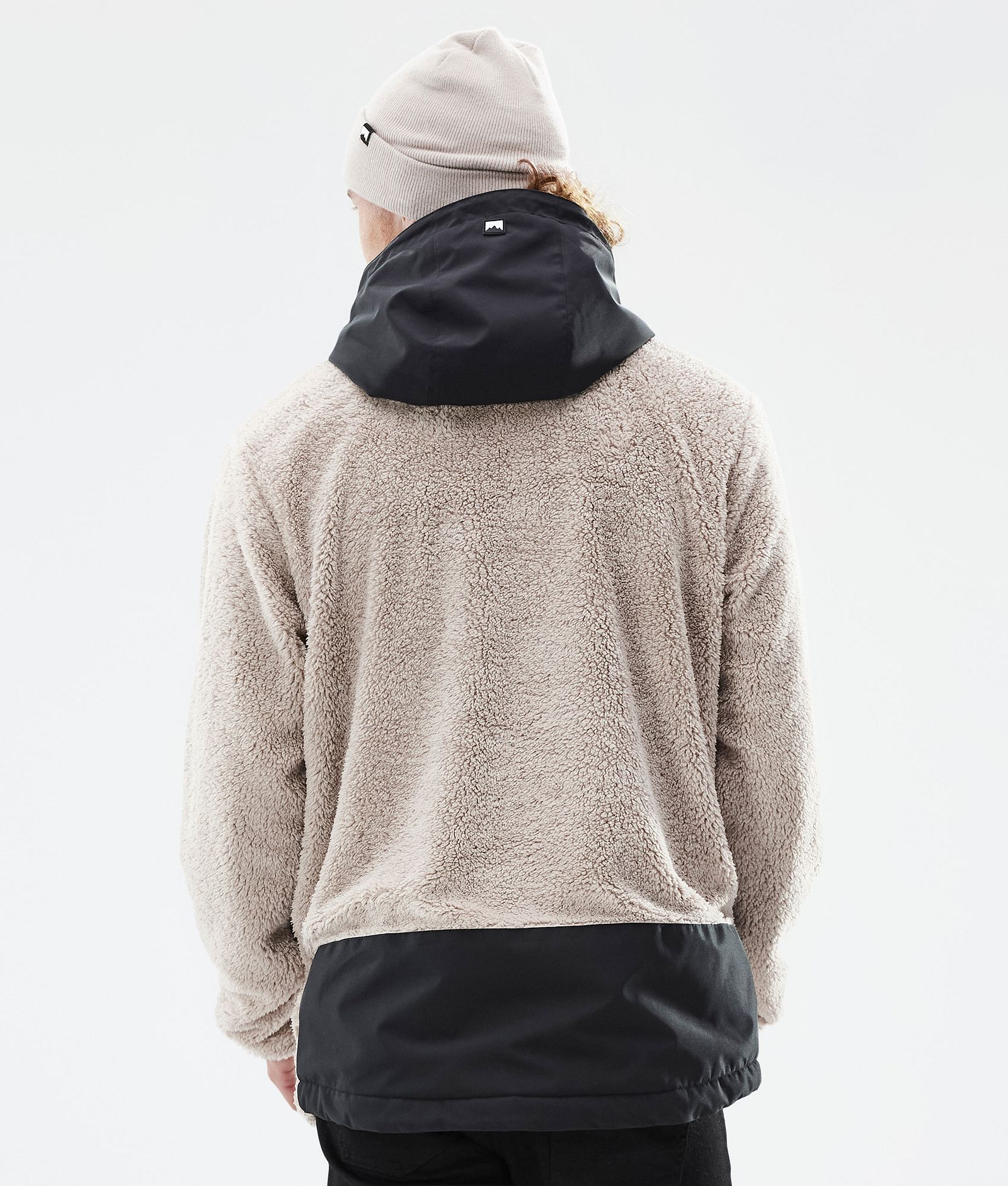 Lima Fleece-hoodie Herre Sand/Black, Billede 6 af 8