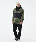 Lima Fleece Hoodie Men Greenish/Black, Image 3 of 8