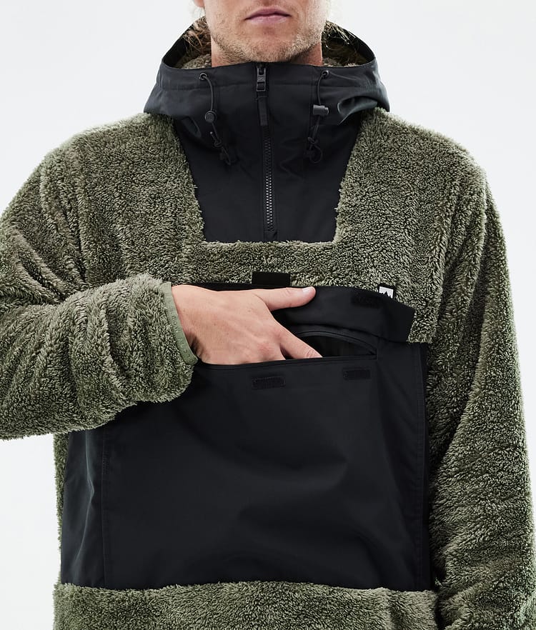 Lima Fleece Hoodie Men Greenish/Black, Image 8 of 8