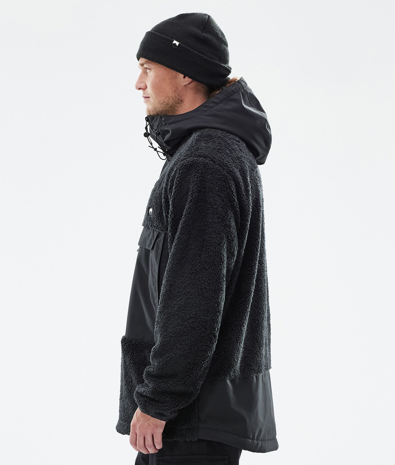 Lima Fleece Hoodie Men Black/Black, Image 5 of 8