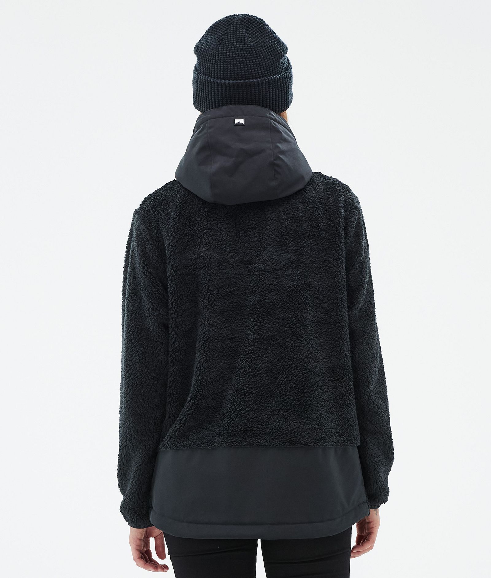 Lima W Fleece-hoodie Dame Black/Black, Billede 6 af 8