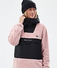 Lima W Fleece Hoodie Women Soft Pink/Black, Image 2 of 8