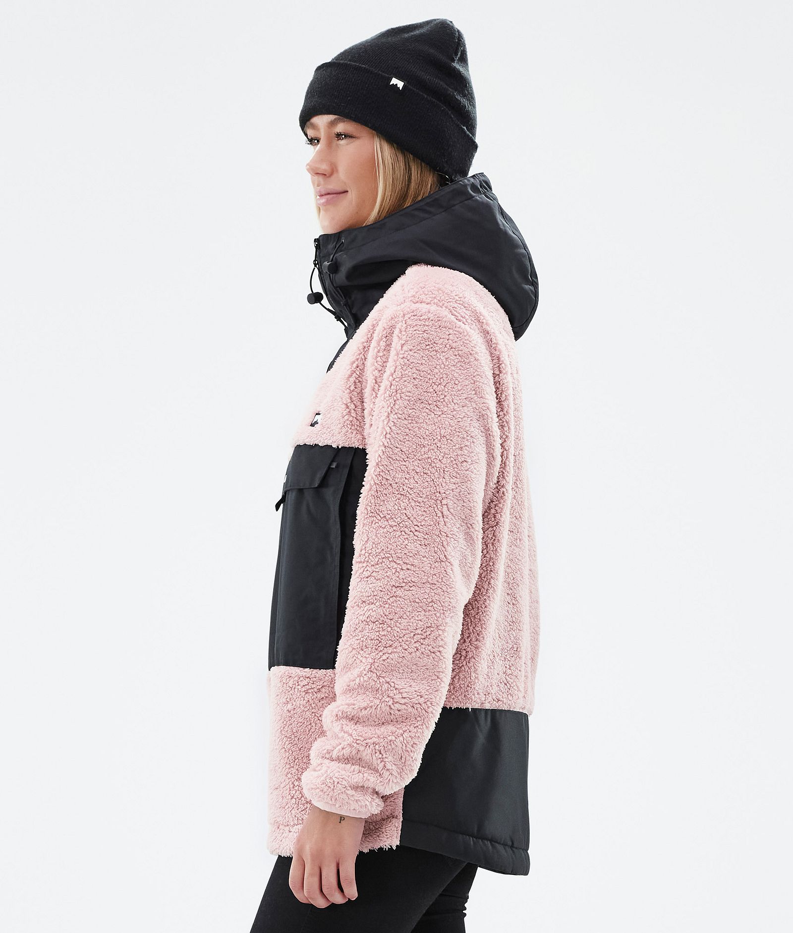 Lima W Fleece Hoodie Women Soft Pink/Black, Image 5 of 8