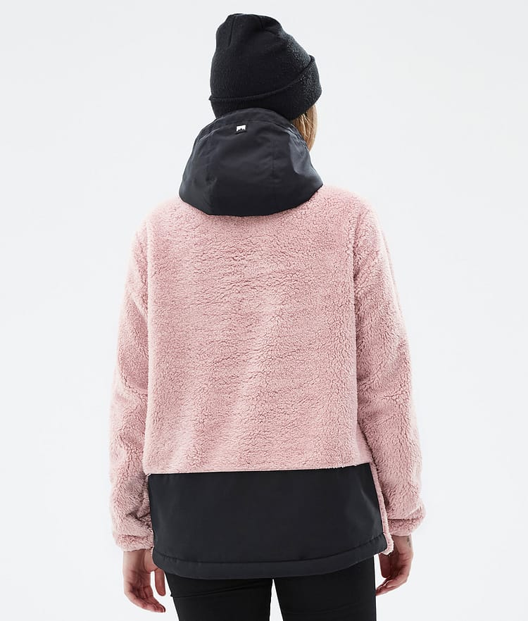 Lima W フリースパーカー レディース Soft Pink/Black, 画像6 / 8