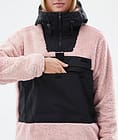 Lima W Fleecegenser Dame Soft Pink/Black, Bilde 8 av 8