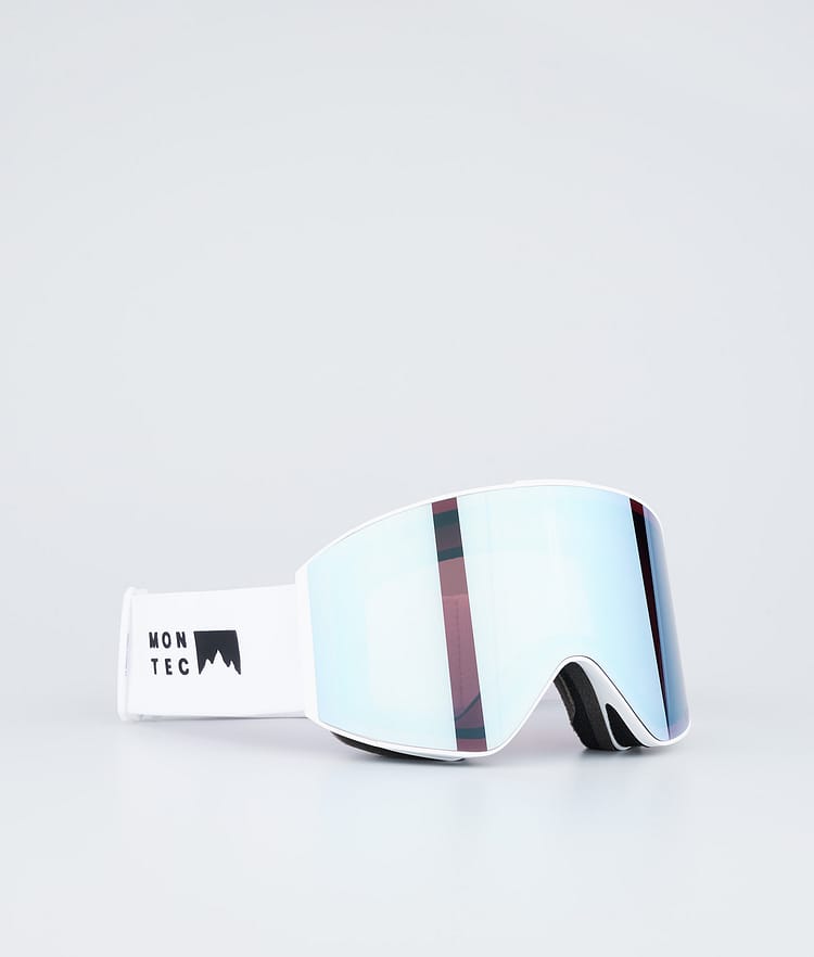 Scope Ski Goggles White W/White Moon Blue Mirror, Image 1 of 6