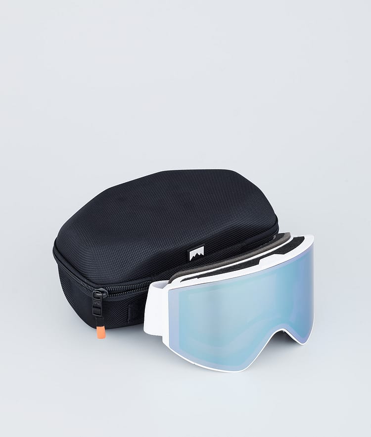 Scope Masque de ski White W/White Moon Blue Mirror, Image 4 sur 6